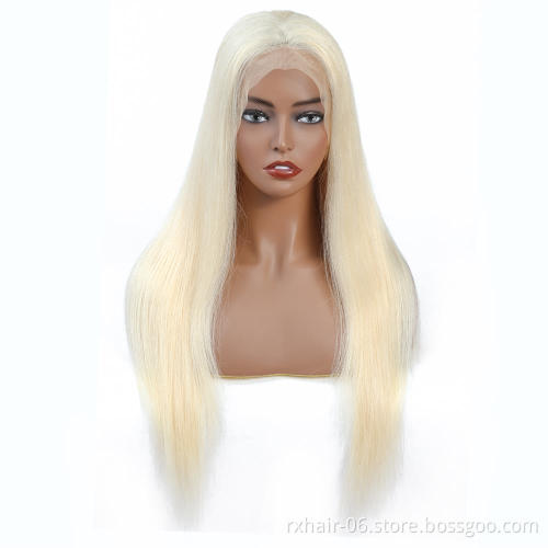 ISEE Wholesale 13X4 Pre Plucked Transparent Lace Front Wig Human Hair,Blonde 613 HD Full Lace Human Hair Wig For Black Women